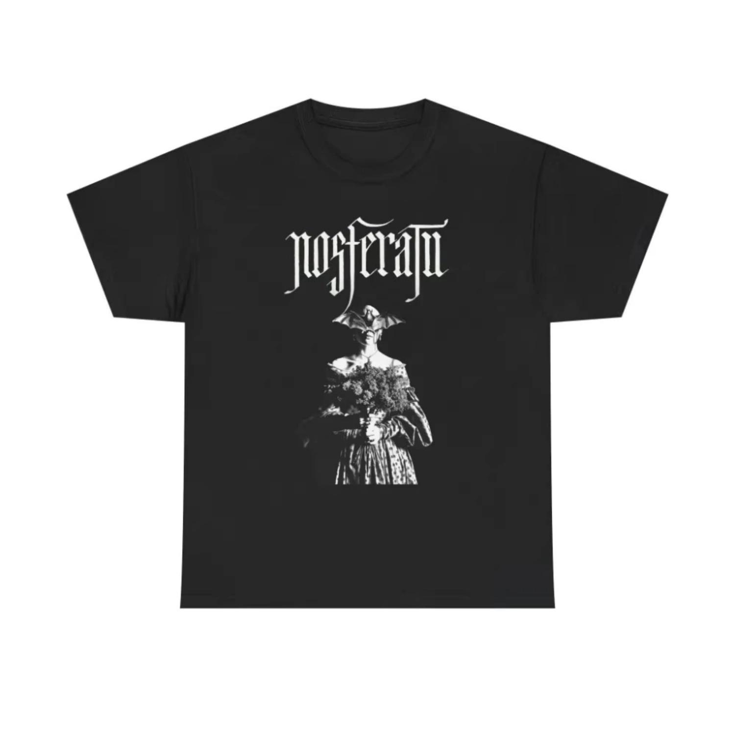 

Nosferatu Graphic TShit Vintage Horror Movie Shirt Vampire Fans Gift Gothic Cinema Romance Clothing Graphic Short Sleeve Shirt S разноцветный