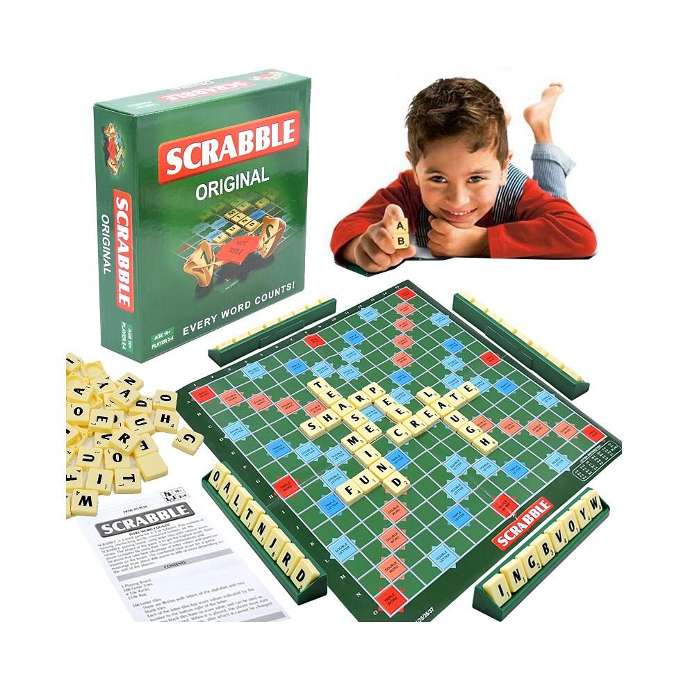 Scrabble Board Game Spelling Puzzle Game Educational Toy Family Kids Party Adult