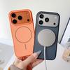 Case for IPhone 17 16 15 Pro Max 17Air for Magnetic Skin Feel PC Lens Hardware Button Shockproof Wireless Charging Back Cover
