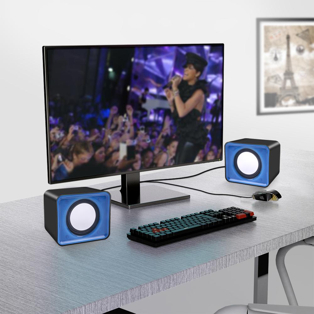 Mini Computerluidspreker Voor Laptop Desktop Draagbaar Multimedia Audiosysteem Bas Desktop Geluidsbox