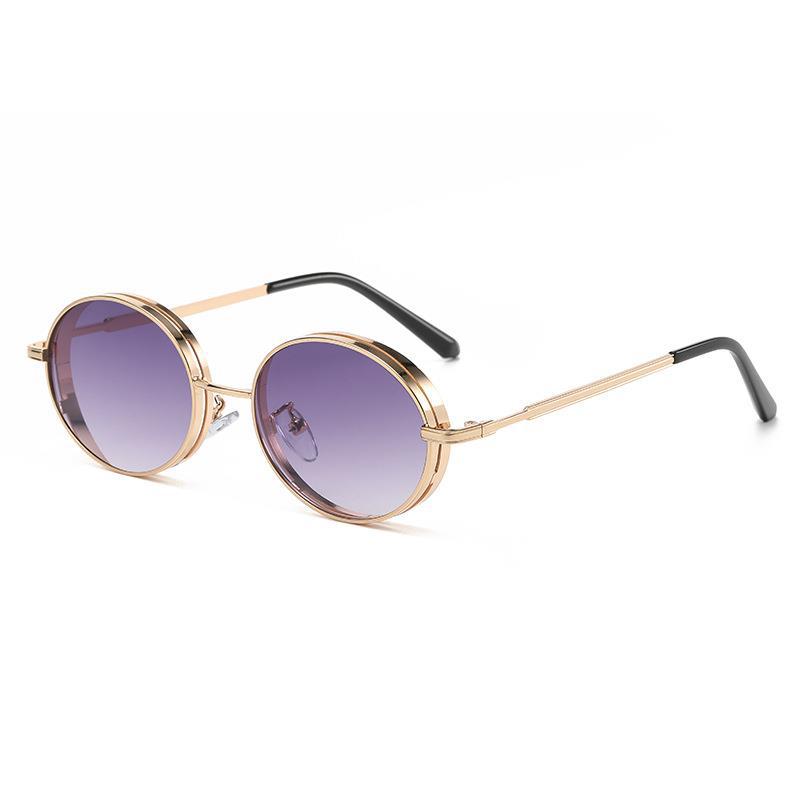 Oval Steampunk Sunglasses For Women Retro Sun Glasses Male Female Brand Designer Metal Frame Eyewear Lentes De Sol Mujer