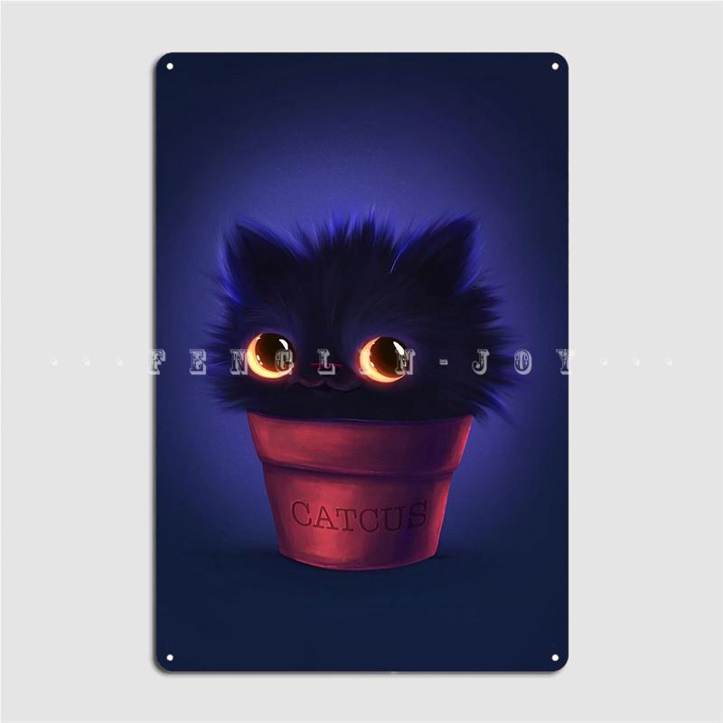

Металлический знак Catcus, настенная роспись, дизайн, настенная живопись, декор, оловянный знак, плакат 20x30cm
