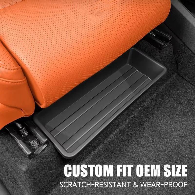 Car Under Seat Storage Tray Scratch Resistant Custom Fit BPA Free Organizer for Kids Toy Snack Car Storage Use