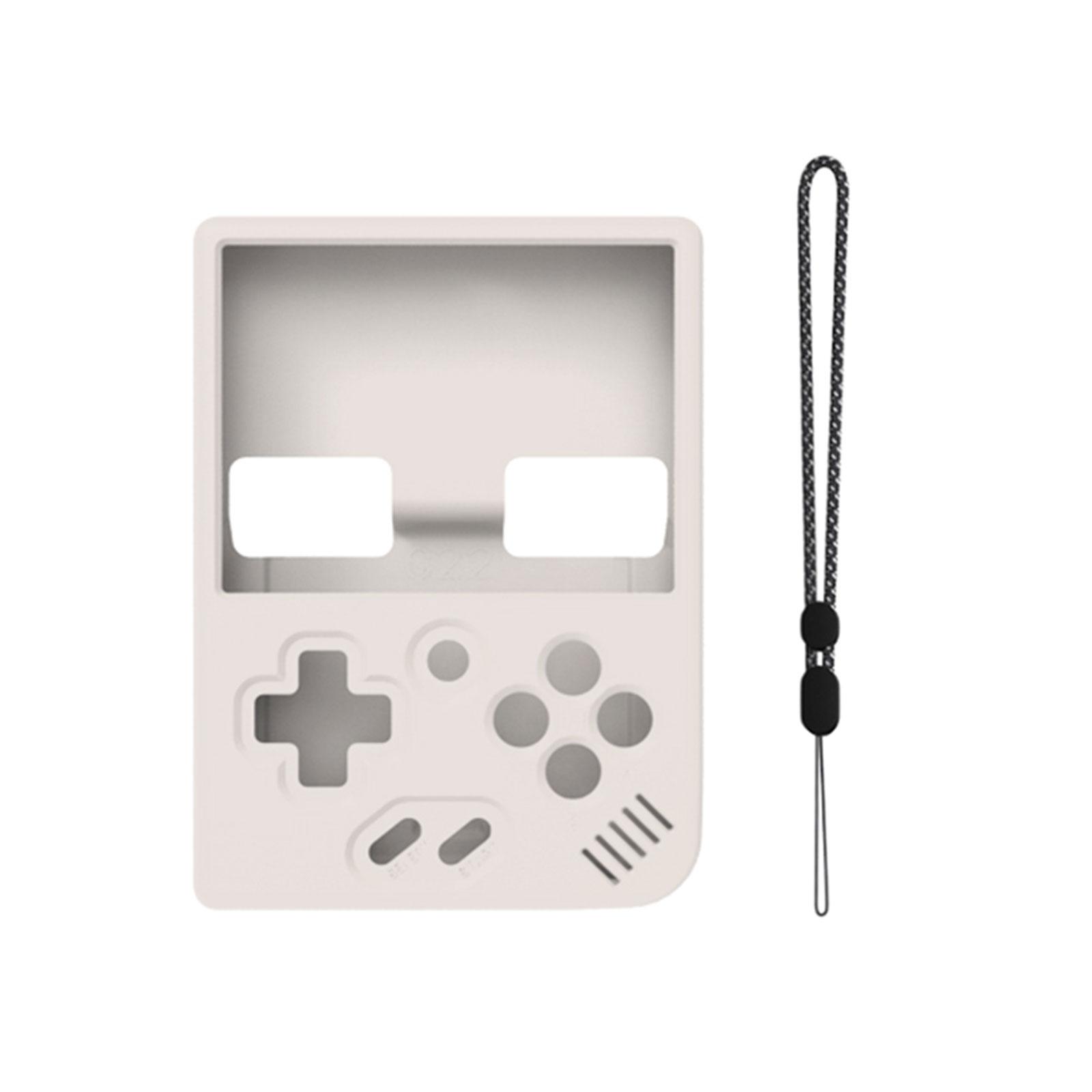 

Flexible Cover Silicone Case Retro Handheld Gamepad Skin Cover Protective Housing for Miyoo Mini Plus Gaming Accessory бежевый