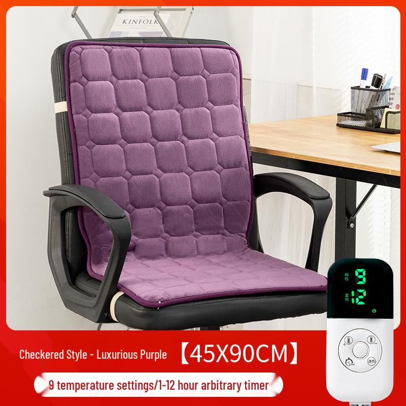 Integrated Heated Seat & Backrest Cushion for Office Chairs - Perfect for Autumn & Winter