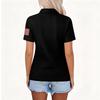Women's Fashion Casual Lapel Short Sleeve Printed Shirt Women's Button Up Tops