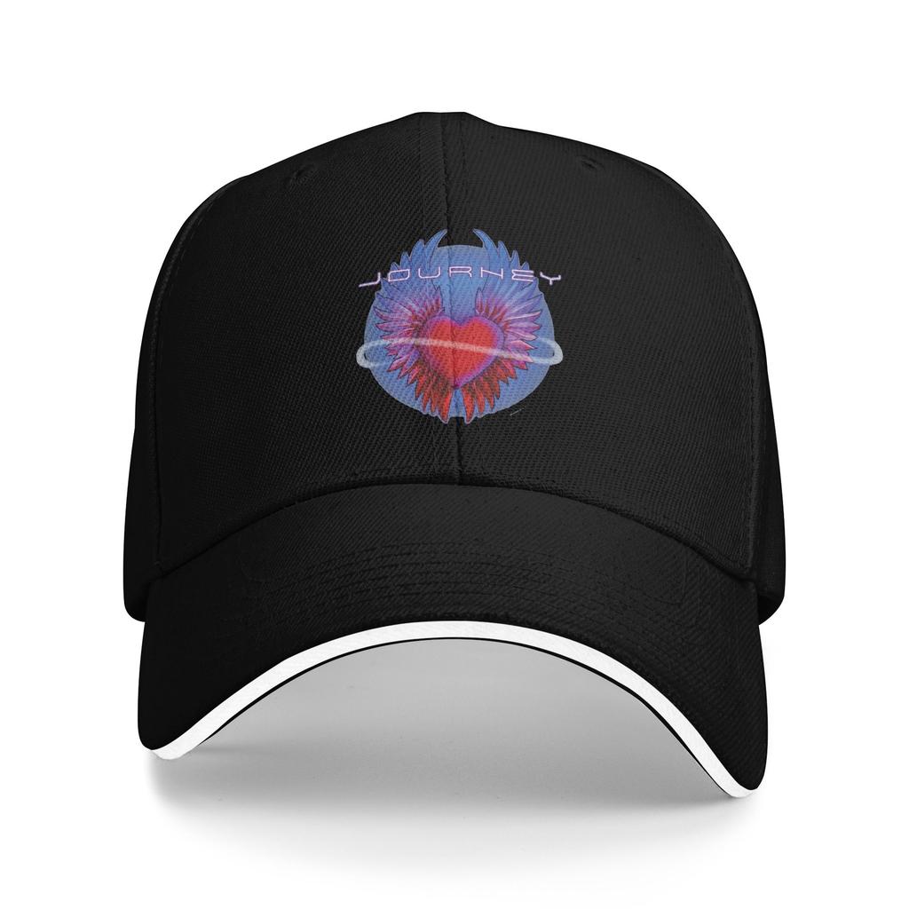 Journey Band Winged Heart Music Band Sun Baseball Cap Summer Streetwear Trucker Hat For FeUnisex Unisex Running Baseball Caps