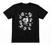 Raccoons In Space Funny Raccoon Lover Graphic Unisex Black T-shirt
