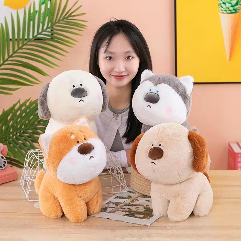 Adorable Husky Stuffed Animal Toy For Kids Soft And Cuddly Plush With Pp Cotton Filling, 25cm