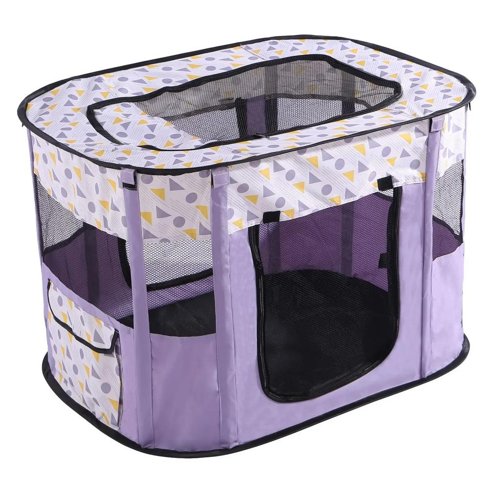 Foldable Pet Playpen - Portable Cat Delivery Room Tent Indoor Outdoor Dog Kennel Crates Pet Birthing Center Essential Supplies