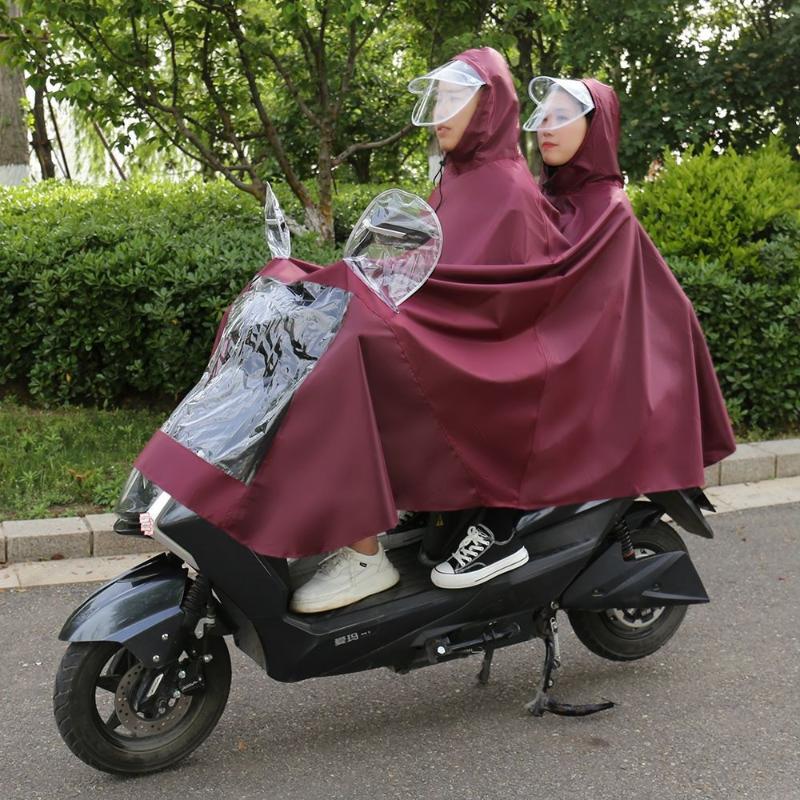 Motorcycle-Specific Full-Coverage Raincoat Double Size Made Of High-Quality Pvc Material With Waterproof Panels Ensures