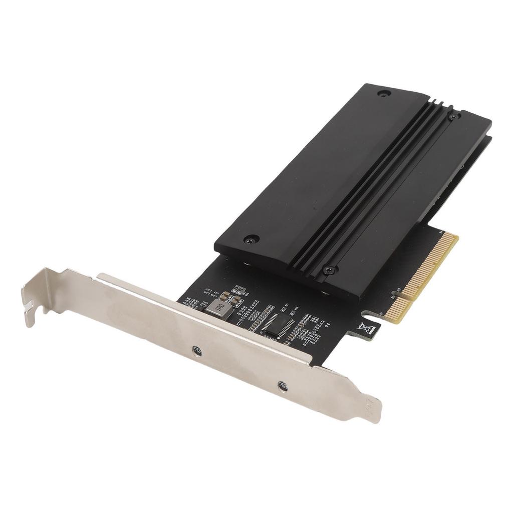 NVMe PCIe Adapter Card 2 Port M.2 NVMe To PCIe 4.0 X8 Card with Aluminum Heat Sink M.2 To PCI Express SSD Expansion