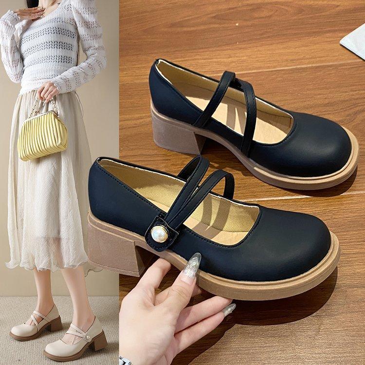 

Туфли Мэри Джейн женские плоские однобортные туфли весенние маленькие белые мокасины нежные модные и удобные туфли 39 чёрный