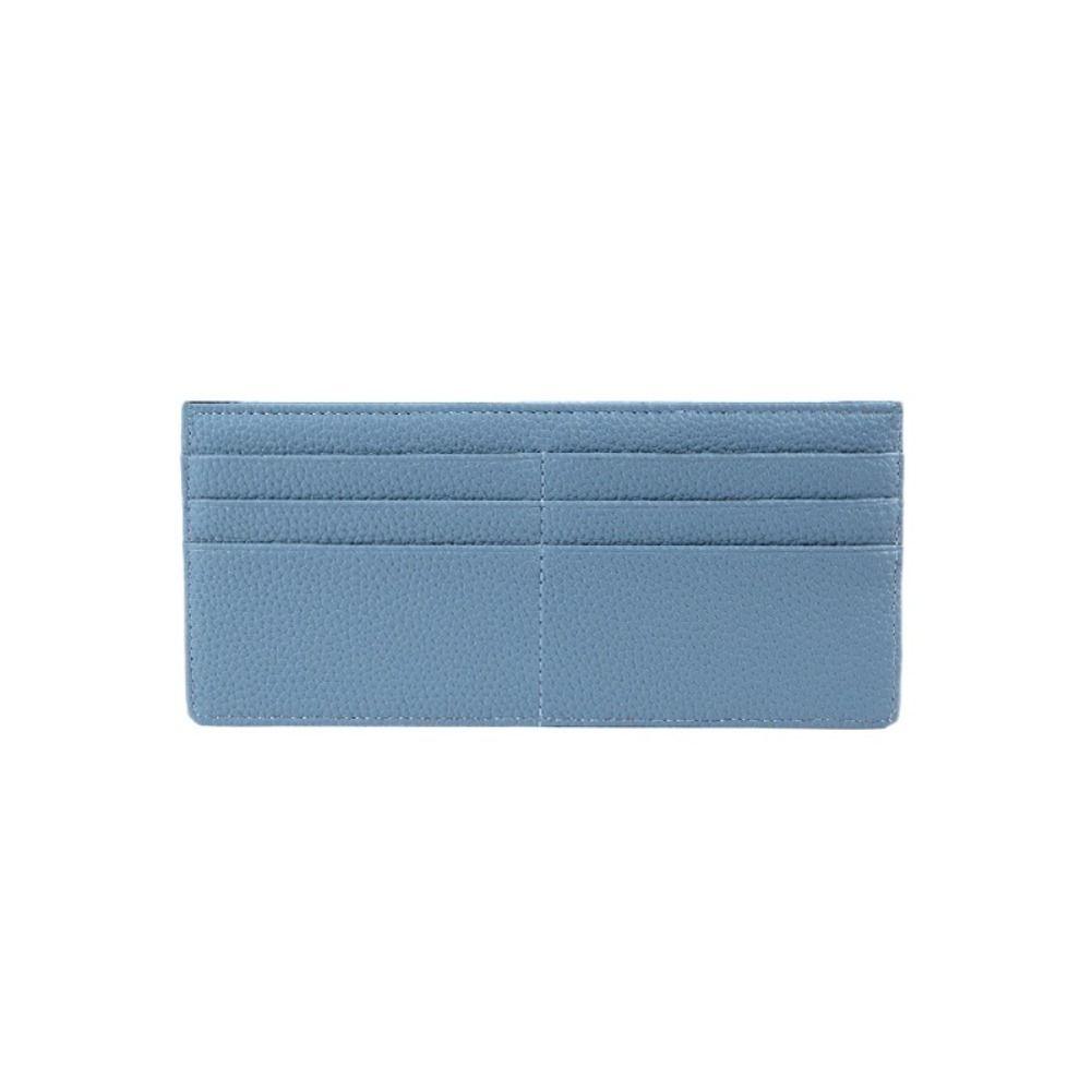 Solid color Credit Card Holder Korean Style Zipper Coin Purse Fashion Long Wallet  Women