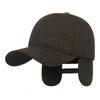 NORTHWOOD Winter Men's Baseball Cap with Ear Protection Warm Cotton Trucker Cap Outdoor Embroidered SPORT Cold Proof Baseball Hats