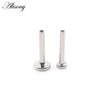 Alisouy 1PC G23 Titanium Internally Threaded Labret Shaft Lip Replacement Flat Bar Ear Tragus Stud Earring Body Piercing Jewelry