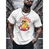 European Size Men'S Lifeguard T-Shirt. A Printed Tee Designed for Basketball Practice. This Crewneck, Short-Sleeve Shirt Perfect for Trendy Streetwear