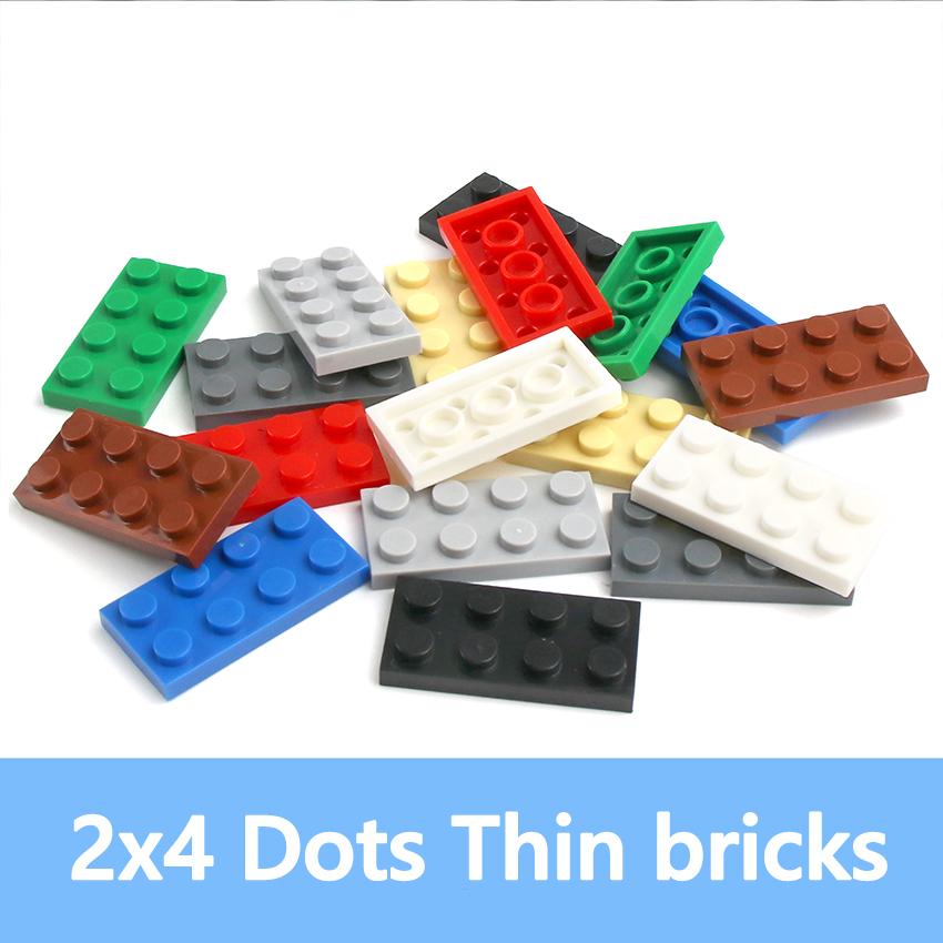 DIY Blocks Building Bricks 2X4 Educational Assemblage Construction 3020 Thin Figure Bricks For Children Compatible With Brand