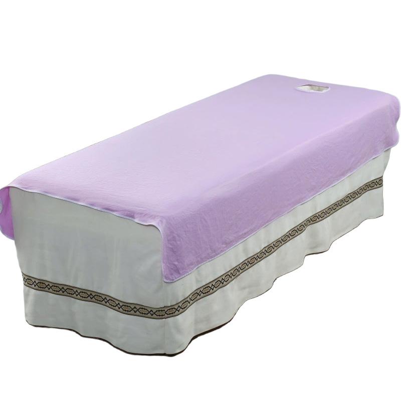 1PC For Spa Clubs Washable Beauty Salon Durable Massage Bed Sheets Solid Color Wrinkle-resistant Bed Cover Bed Sheet