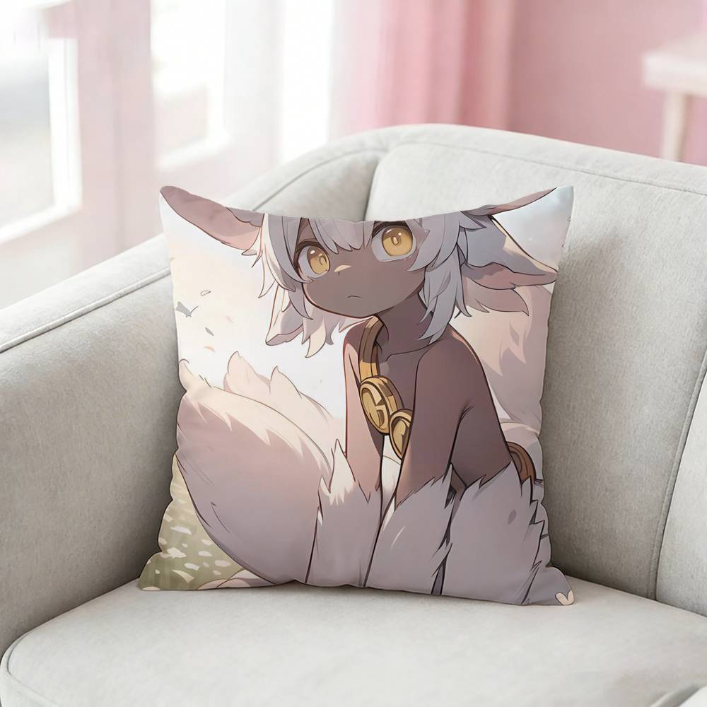 Made In A-Abyss F-Faputa Icon Pillow Case Pattern Printed Pillowcase For Living Room Sofa Cushion Cover
