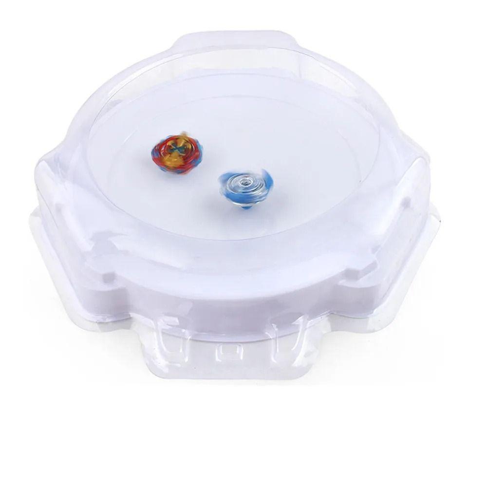 White Spinning Top Board Large Battle Arena Portable Gyro Spinning Top  Kid Gift
