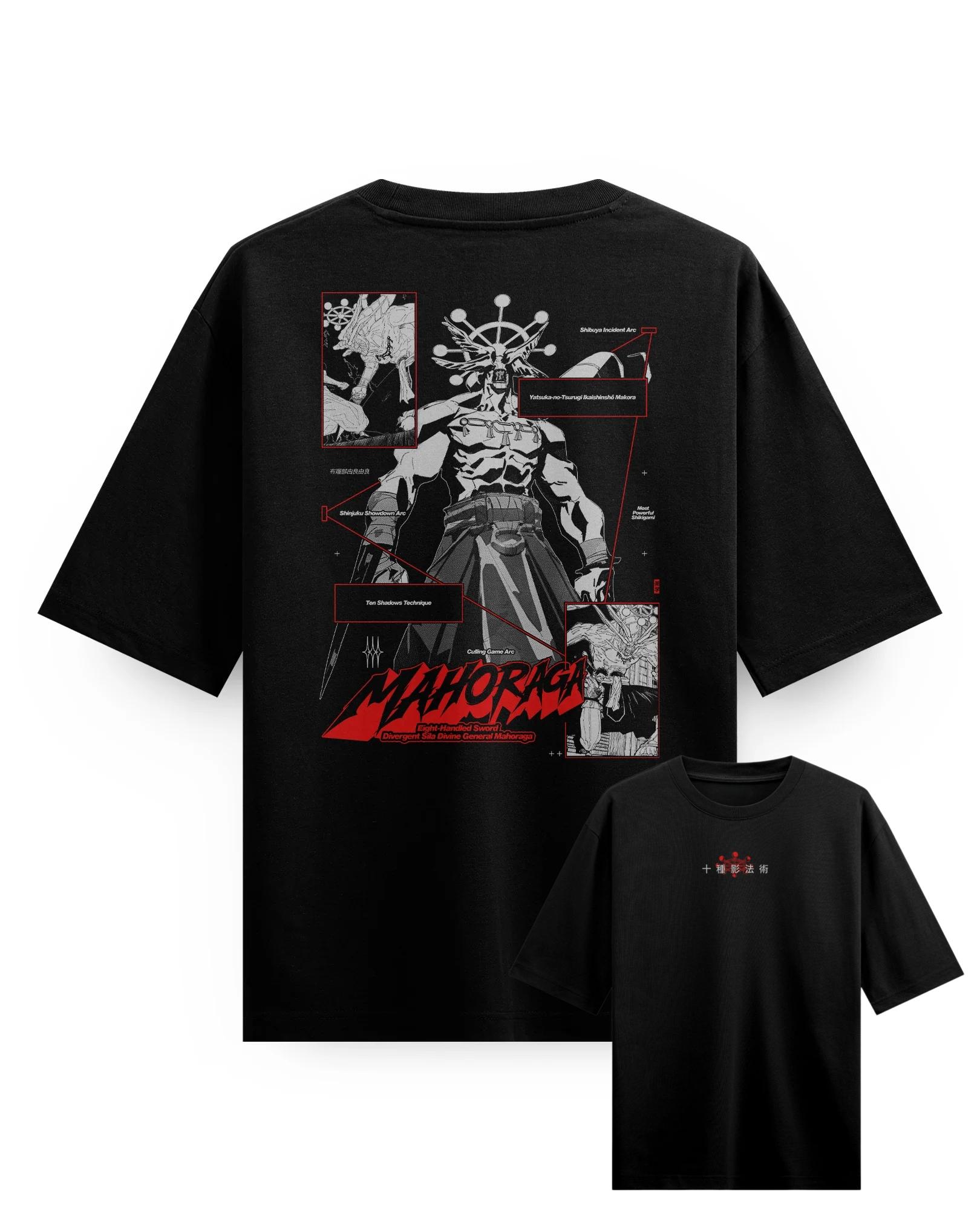 

Mahoraga Shikigam anime Jujutsu Kaisen Graphic TShirt 100Cotton Oversized Shirt unisex Y2k Unisex Short Sleeve ONeck Fashion New 3XL