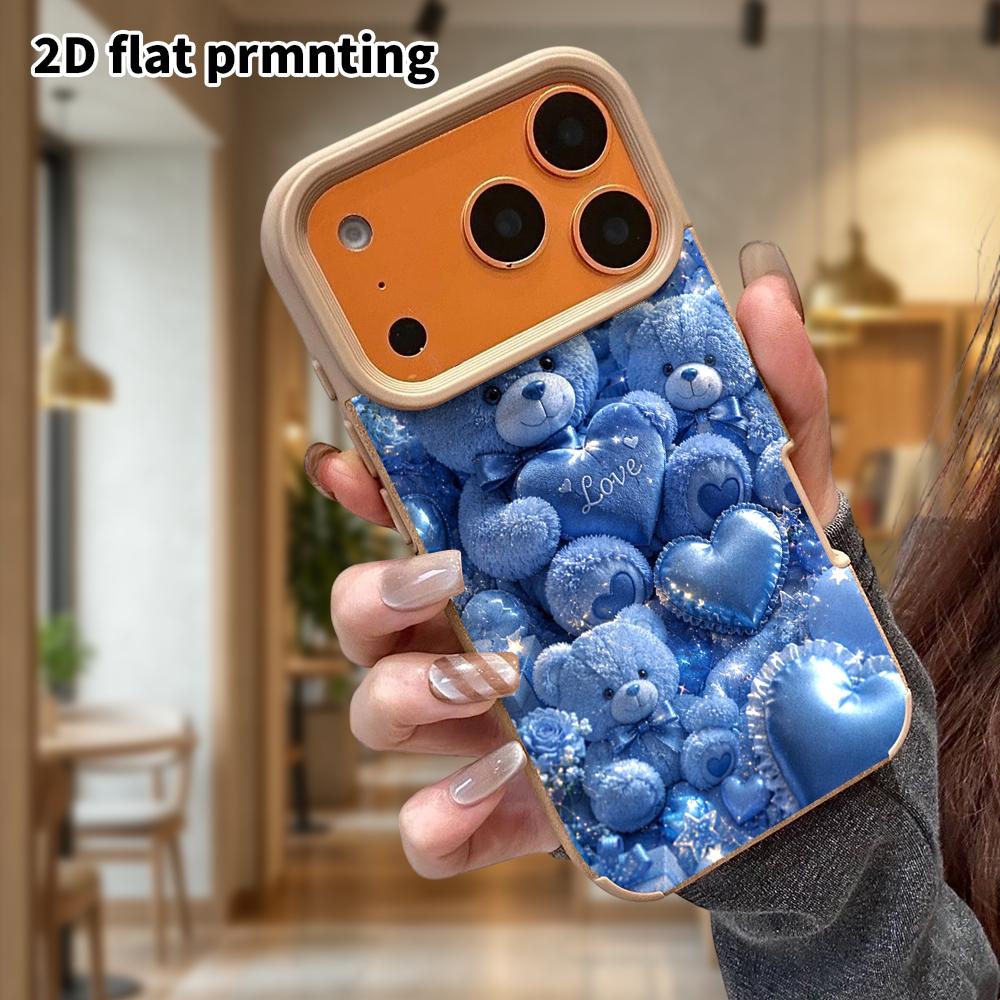 Phone Case: Lambskin 2D Flat Samsung Galaxy A34 A35 M05 M06 S20 S22 S21 FE Plus 5G Protective Case, Little Bear Flower Sea, Christmas and Halloween Gi