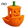 Spooky Ship Figurine 3D Printed Halloween Boat Figurine, Ghost Pumpkin Realistic Display Statue for Party Tabletop Home Decor Decorations