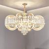 Light luxury Headlights Crystal Chandelier New High-End Villa Restaurant French Style Chandelier Hall Main Lighting Fixtures
