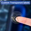 Waterproof Transparent Gold Personalized Seals - Branding Wedding Decor Craft Projects - Premium Stickers With Elegant Design