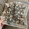 Thin Mulberry Silk Silk Cotton Blended 61 Square Scarf Women's Autumn and Winter Double-sided Light Luxury High-end Silk Scarf Manufacturer