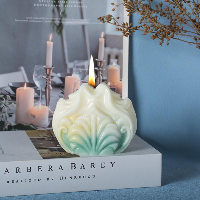 Ozeanschale Kerze Silikonformen Handgemacht Welle Gestreifte Schale Aromatherapie Seife Harzform Eis Kuchen Herstellungswerkzeug Geschenk Dekoration