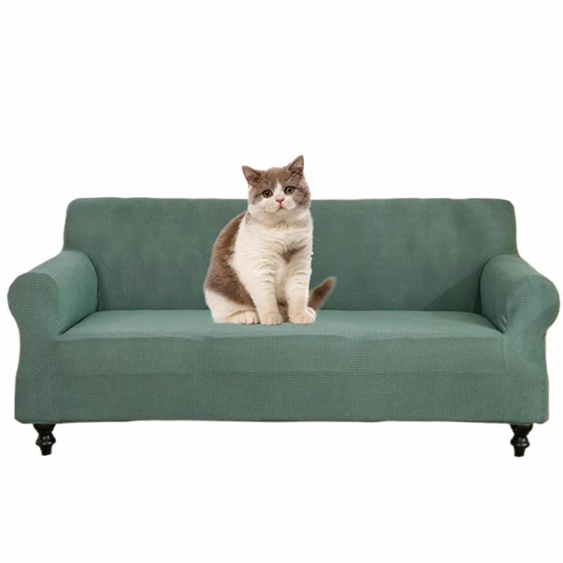 

1/2/3/4 Seater Stretch Slipcover Sofa Elastic Cover Jacquard Slipcover Waterproof Covers for Couch L Shape Sofa Living Room S-1-seat 90-140CM
