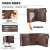 Top-grain Cowhide Wallet Large-capacity Oil Wax Leather Genuine Leather Wallet Wallet for Men