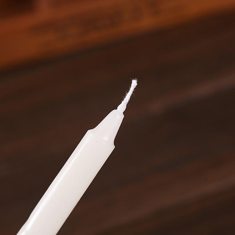 Red and White Candles for Household Lighting Wax Candles for Daily Use Ordinary Candles Without Romantic Wedding Long Pole Emergency Wax