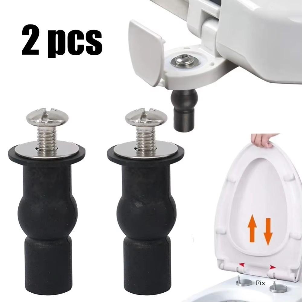 Rubber Material Expansion Mount Screws Toilet Replacement Parts Standard Toilet Seats