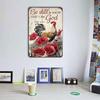 Chicken Farmhouse Metal Wall Art Vintage Kitchen Decor Tin Sign 8x12