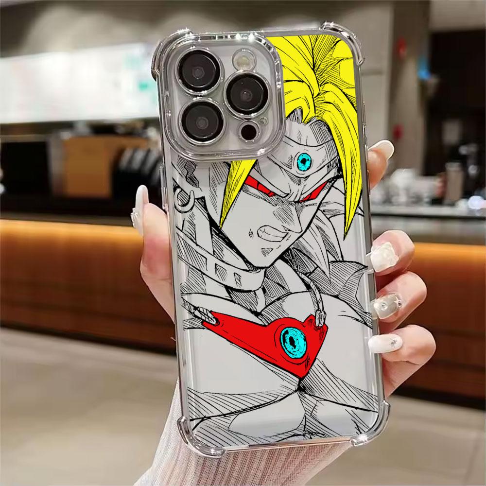 

Super Saiyans Broly Son Goku DBZ Phone Case for iPhone 11 13 15 16 17 Pro Max 14 Plus 17Air 16E 13 Pro 12 Mini 17Pro Clear Cover iPhone 13 Pro