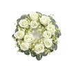 23/33cm Size Artificial Flowers Wreath Silk Material Garland Style Artificial Flowers Garland Wreath Shape Silk Fake Flower