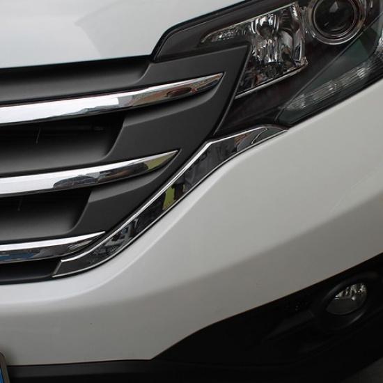 For Honda CRV CR-V 2012 2013 2014 Chrome Front Center Grille Strip Cover Trim