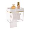 Wall-Mounted Bathroom Tissue & Towel Holder