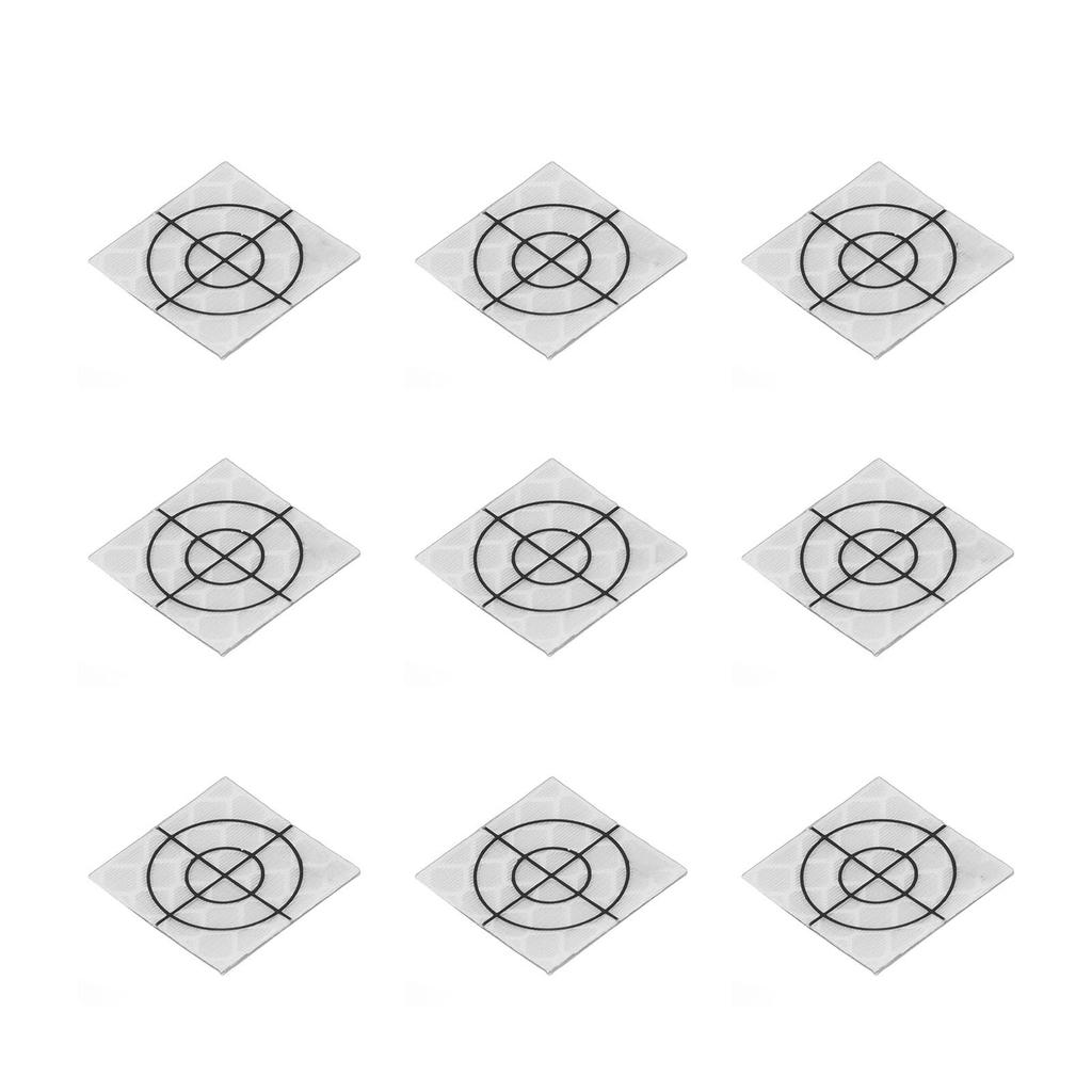 100 KS Samolepicí reflexní fólie Pryskyřičná odrazka Samolepky Záplaty pro totální stanici Měření