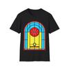 Stained Glass Basketball Tee, Hoops Fan Shirt, Slam Dunk Graphic Tee