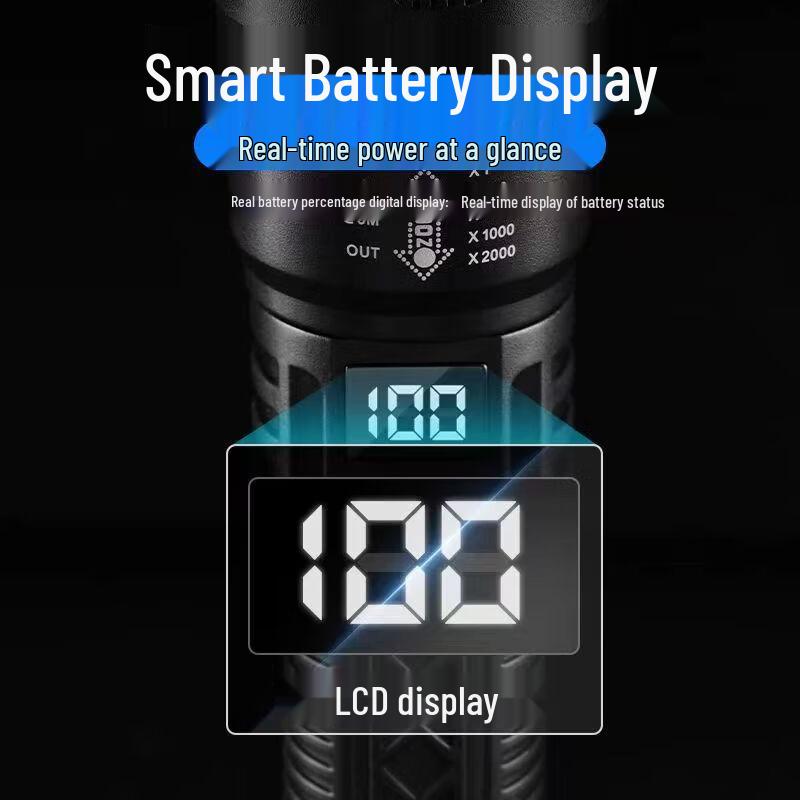 ABS Digital Display P50 Zoom Flashlight