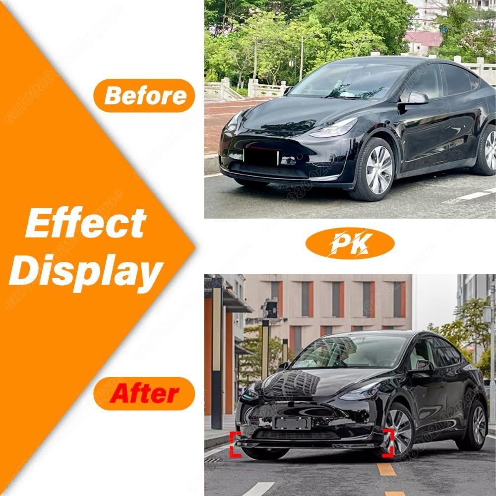 For Tesla Model Y 2019 2020 2021 2022 2023 2024 Automobile Front Bumper Splash Lip Splitter Lip Sports Splitter Body Decor Kit