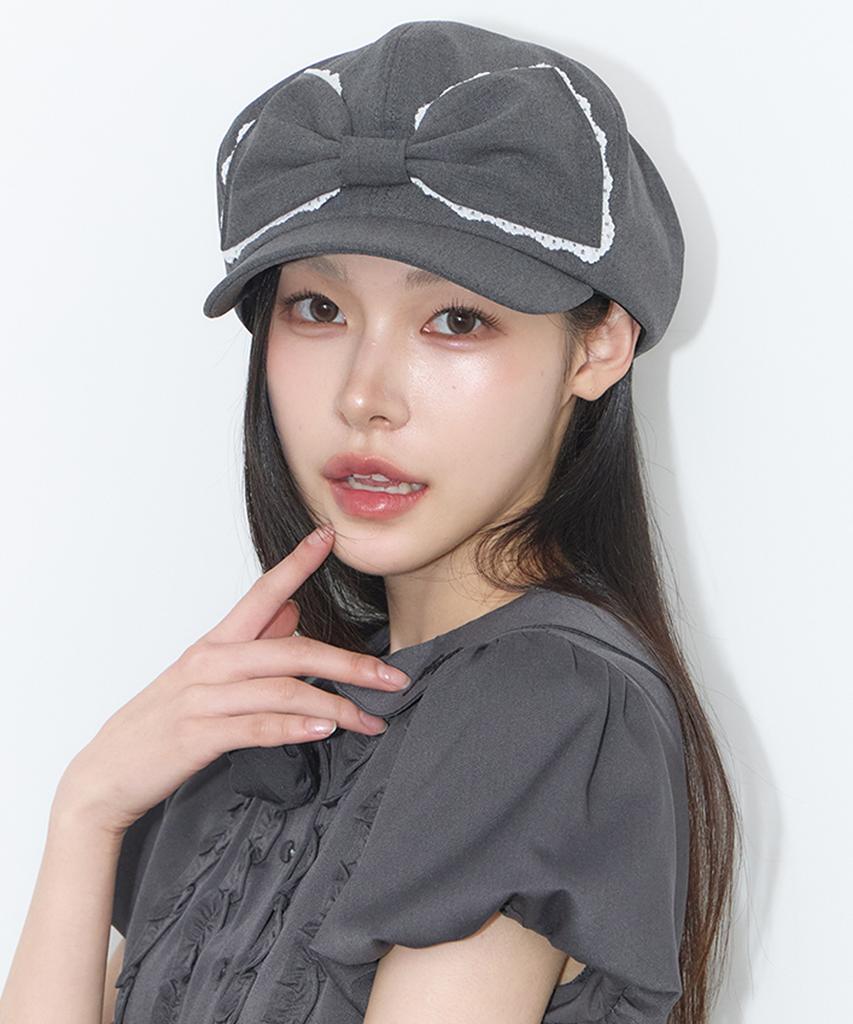 ILLIGO Lace Ribbon Hunting Cap Charcoal