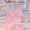 Natural Rose Quartz Aroma Diffuser Stone: Raw Pink Mineral Specimen & Tumbled Hibiscus Quartz.
