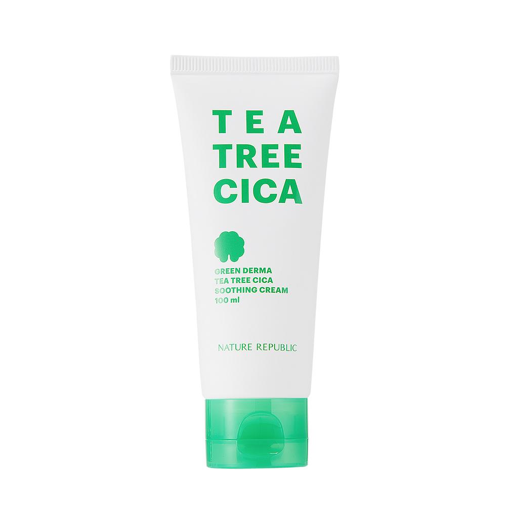 

[Nature Republic] Успокаивающий крем Green Derma Tea Tree Cica 100 мл