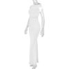 European & American Mermaid One-Shoulder Waist-Draped Sleeveless Dress for Women 2026