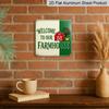 2D Flat - 1pc, Outdoor Plaque & Wall Decor, Welcome To Our Cottage Sign, Kitchen Wall Art, Living Room Decoration, Rustic Barn Display, Country Farm